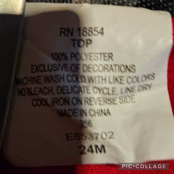 Vintage Rare Edition Girls Ruffle Polka Dot Top Red White Ladybug Infant 24M - Picture 5 of 5